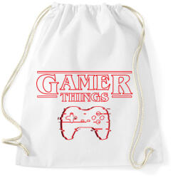 printfashion Gamer Things - Sportzsák, Tornazsák - Fehér (4333672)