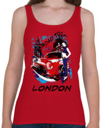printfashion London utjain - Női atléta - Cseresznyepiros (194011)