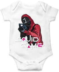 printfashion Squid game soldier 2 - Nyerd meg az életed - Baba Body - Fehér (5592076)