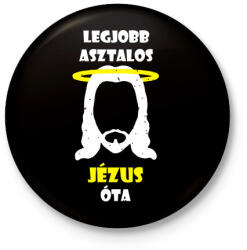 printfashion Legjobb asztalos - Kitűző, hűtőmágnes - Fekete (3099018)