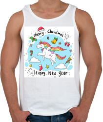 printfashion Karácsony - Férfi atléta - Fehér (14965323)