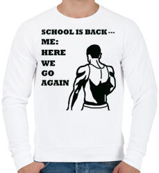 printfashion Ohh sh*t - Férfi pulóver - Fehér (1957297)