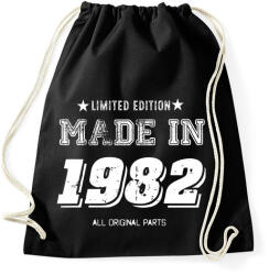 printfashion 1982 - Sportzsák, Tornazsák - Fekete (4050912)