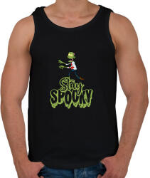 printfashion Stay Spooky Zombie - Férfi atléta - Fekete (14757858)
