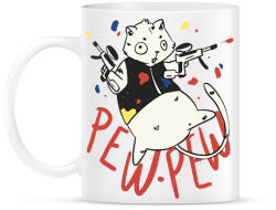 printfashion Pew pew madafakas hörcsög - Bögre - Fehér (11120080)