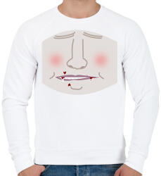 printfashion Alvó vámpír - Férfi pulóver - Fehér (2932595)
