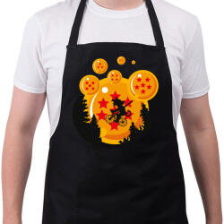 printfashion Sárkány hold - Kötény - Fekete (4918092)