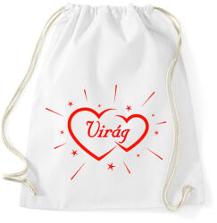 printfashion Virág - Sportzsák, Tornazsák - Fehér (15612349)