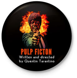 printfashion Pulp fiction-Ezekiel - Kitűző, hűtőmágnes - Fekete (3100156)