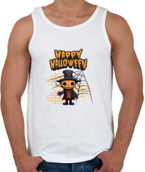 printfashion Happy Halloween tökfej - Férfi atléta - Fehér (14658172)
