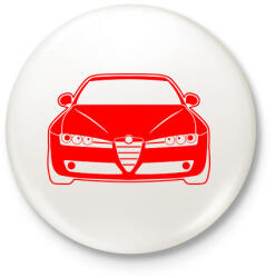printfashion Alfa Romeo 159 005 - Kitűző, hűtőmágnes - Fehér (13005950)