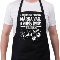 printfashion Boldog ember pólóján kutyaszőr - Kötény - Fekete (16436926)