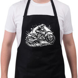 printfashion Motocross - Kötény - Fekete (16734834)