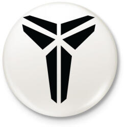 printfashion Kobe Bryant logo - Kitűző, hűtőmágnes - Fehér (3261809)