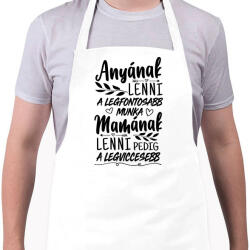 printfashion A legfontosabb munka - Kötény - Fehér (4916037)