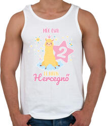 printfashion Máris hercegnő - Számmal - Férfi atléta - Fehér (7944540)