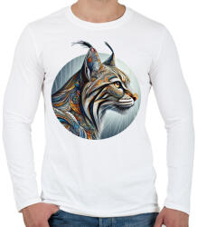 printfashion Hiúz - Férfi hosszú ujjú póló - Fehér (14923647)