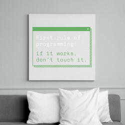 printfashion Fejlesztő mottó - Vászonkép - Fehér (14026490)