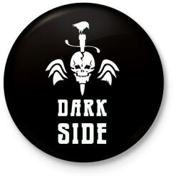 printfashion DARK SIDE - Kitűző, hűtőmágnes - Fekete (3098666)
