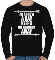 printfashion Walkers - Férfi pulóver - Fekete (1890639)