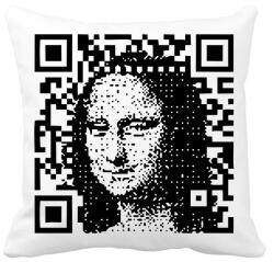 printfashion Mona Lisa - Párnahuzat, Díszpárnahuzat - Fehér (12576362)