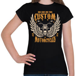 printfashion Motorcycle - Női póló - Fekete (15966227)