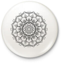 printfashion Kifesthető mandala minta1. - Kitűző, hűtőmágnes - Fehér (4080988)