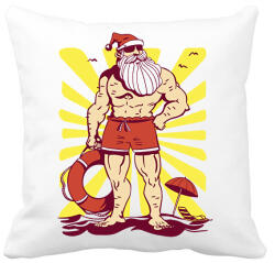 printfashion Kigyúrt Télapó - Párnahuzat, Díszpárnahuzat - Fehér (10154689)
