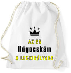 printfashion Az én húgocskám - Sportzsák, Tornazsák - Fehér (3618680)