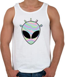 printfashion Alien - Férfi atléta - Fehér (8748464)