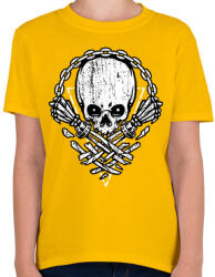 printfashion Halálsor - Gyerek póló - Sárga (125313)