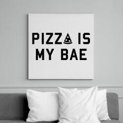 printfashion Pizza is my Bae - Vászonkép - Fehér (6627004)