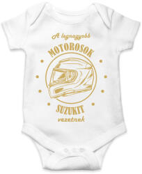 printfashion A legnagyobb motorosok - Suzuki - Baba Body - Fehér (7204955)