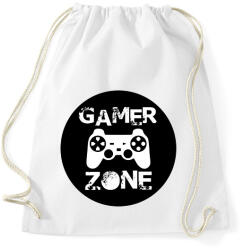printfashion Gamer zone3 - Sportzsák, Tornazsák - Fehér (13082047)