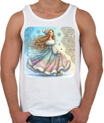 printfashion Téli hangulatban - Férfi atléta - Fehér (15445089)