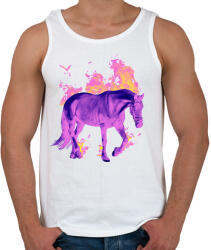 printfashion Tüzes ló - Férfi atléta - Fehér (12663205)