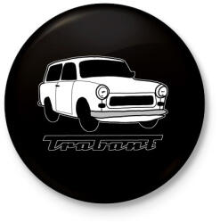 printfashion Trabant - Kitűző, hűtőmágnes - Fekete (5534565)