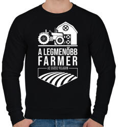 printfashion A legmenőbb farmer - Férfi pulóver - Fekete (2166424)