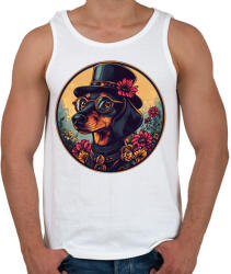 printfashion Elegáns Tacskó - Férfi atléta - Fehér (16705268)