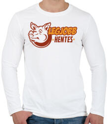 printfashion Best Hentes - Férfi hosszú ujjú póló - Fehér (2150961)