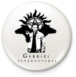 printfashion Gabriel - Kitűző, hűtőmágnes - Fehér (3079404)