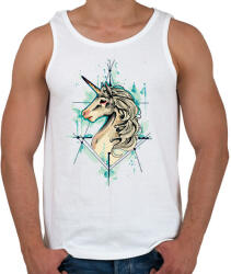 printfashion Painted Unicorn - Férfi atléta - Fehér (1249940)