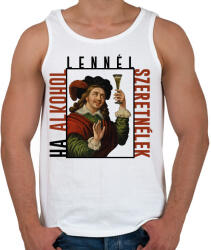 printfashion Ha alkohol lennél, szeretnélek - Férfi atléta - Fehér (7065975)