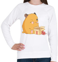 printfashion Hörcsög ajándékkal - Női pulóver - Fehér (14490252)