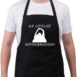 printfashion AZ UTOLSÓ SZÍVDOBBANÁSIG - Kötény - Fekete (15541792)