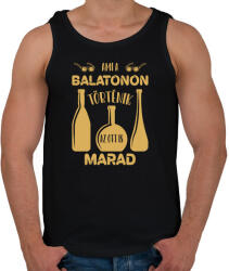 printfashion Ami a Balatonon történik - Férfi atléta - Fekete (7345856)