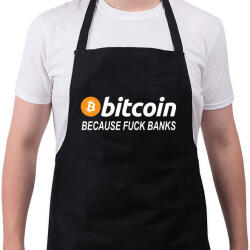 printfashion Bitcoin - Kötény - Fekete (4933002)