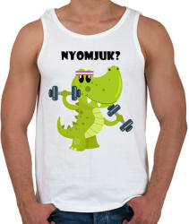 printfashion Nyomjuk - Férfi atléta - Fehér (13902883)