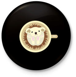 printfashion süni - Kitűző, hűtőmágnes - Fekete (5775405)