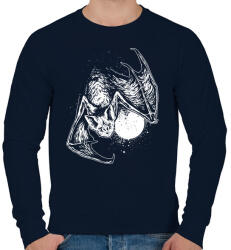 printfashion Denevér - Férfi pulóver - Sötétkék (141320)